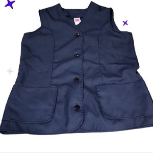 School vest navy polyester 18 preteen